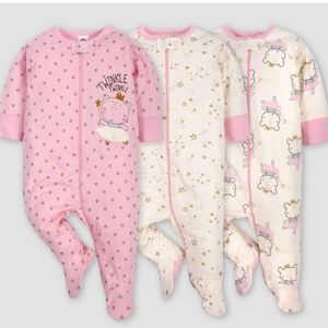 Gerber Baby Girl 3pk Princess Sleep N' Play